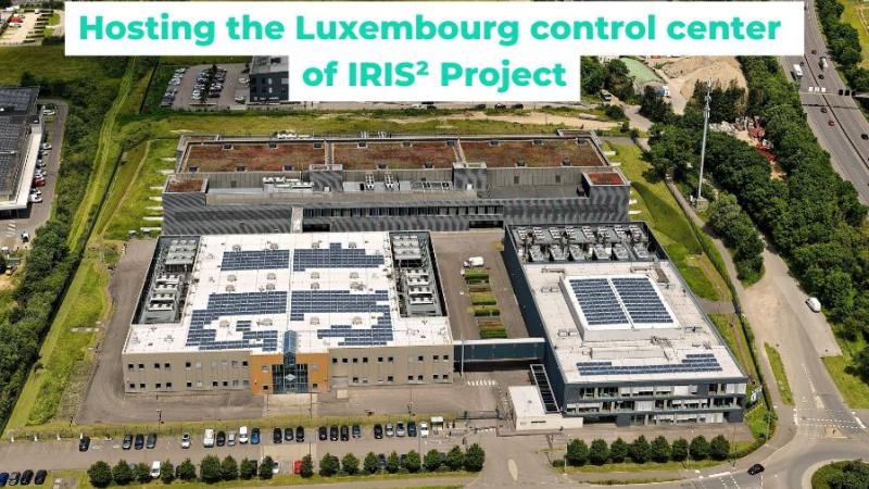 LuxConnect hosting the Luxembourg control center of IRIS² Project
