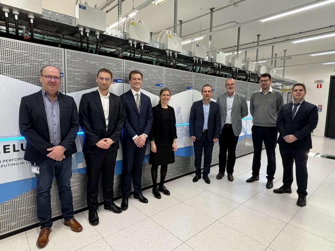 Minister Delegate for Ministry of State’s Department of Media, Connectivity and Digital Policy visiting LuxConnect ICT Campus Bissen